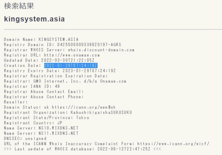 kingsystemasiaのドメイン情報