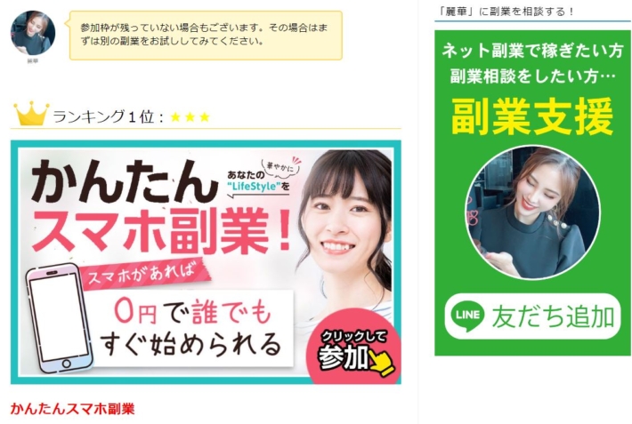 麗華のオススメ副業