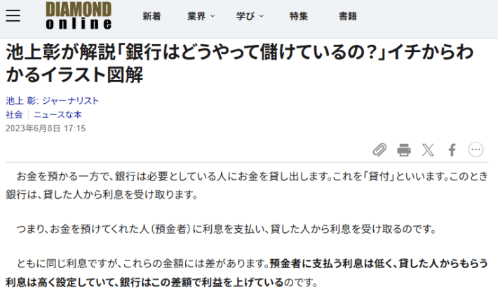 銀行が儲ける仕組み