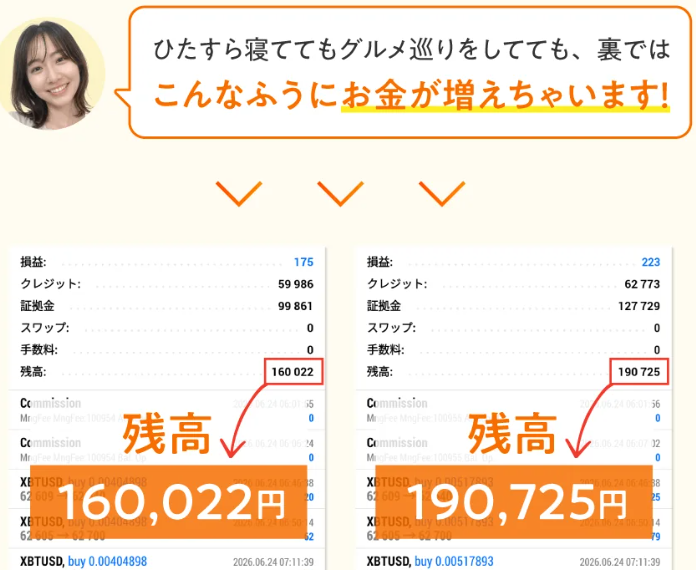 秘密の投資法の実績